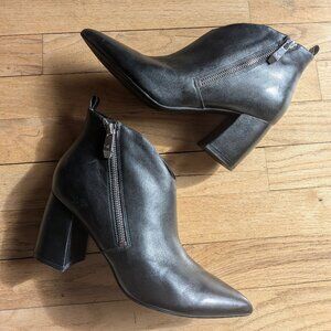 Marc Fisher Black Leather Booties - Size 8